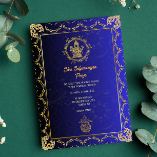 Invitation Shri Satyanarayan Pooja Minimal hindoue Indien