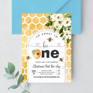 Invitation Si doux d'être un thème de fête d'abeille premier 