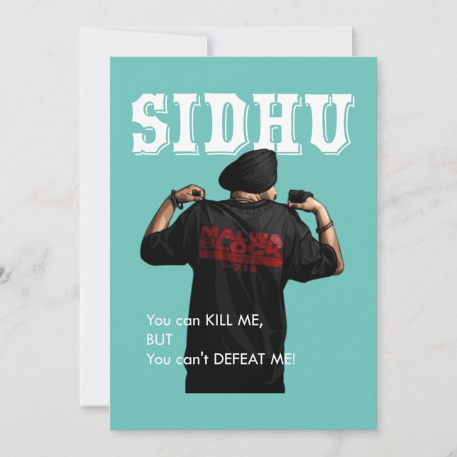 Invitation Sidhu Moosewala Desi Merch Punjabi Pullover (Devant)