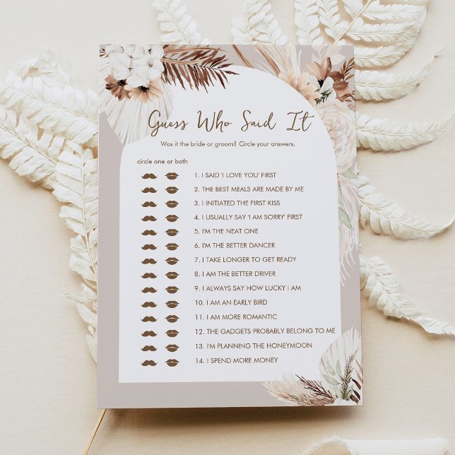 Invitation SIERRA Boho Devine Qui A Dit Qu'Il Fête des mariée (Créateur téléchargé)