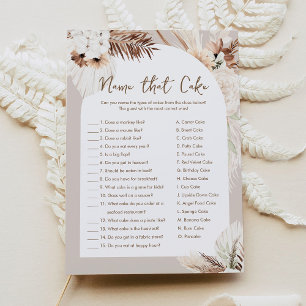 Invitation SIERRA Boho Nom That Cake Fête des mariées Game Ca