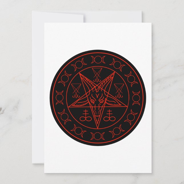 Invitation Sigil de lune triple de Baphomet et sigil de (Devant)