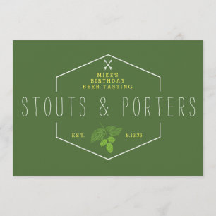 Invitation Signage, bières de malt et portiers de partie