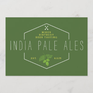 Invitation Signale de la fête de dégustation de bière, IPA, I