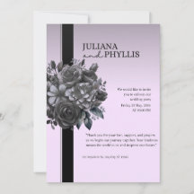 Signature Lilas Noir Botanique Mariage