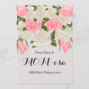 Invitation Signe de barre de mamans pour le baby shower