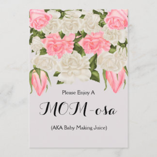 Invitation Signe de barre de mamans pour le baby shower