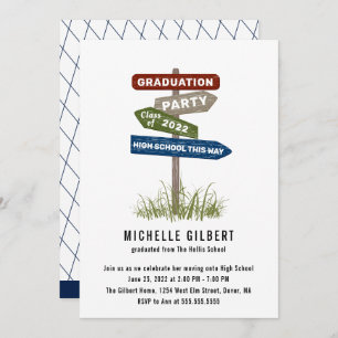 Invitation Signe de rue Parti de la 8e année