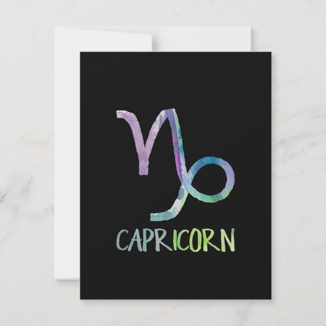 Invitation Signe du zodiaque Capricorne Astrologie Cadeau de  (Devant)