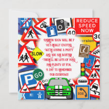 Signes de route colorés, Invitat de la fête Annive