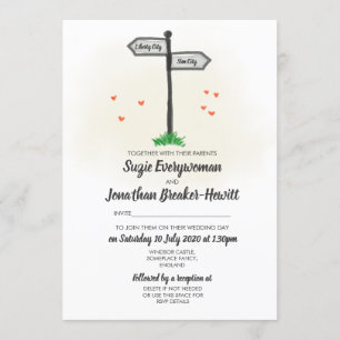 Invitation Signposts Mariage