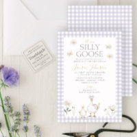 Silencieux Oie Whimsical violet En vichy Baby show