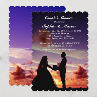 Invitation Silhouette Bride & Groom Couple Couple Couple Coup