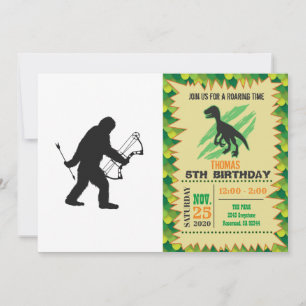 Invitation Silhouette d'Archer Bigfoot