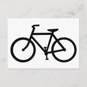 Invitation silhouette de bicyclette