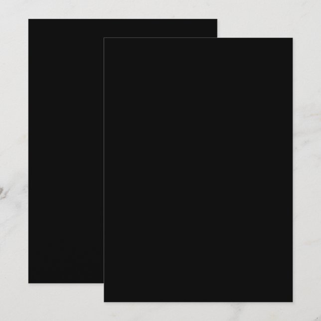 Invitation Silhouette de chat noir minimaliste  (Devant / Derrière)