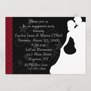 Invitation Silhouette de couples