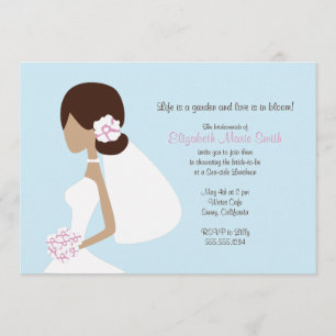 Invitation Silhouette de mariée moderne