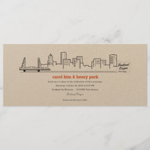 Invitation Silhouette de Portland