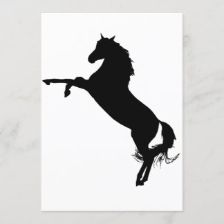 Invitation Silhouette de Stallion