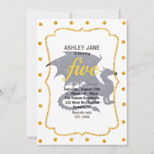 Invitation Silhouette du dragon - Choisir la couleur arrière