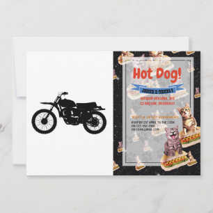 Invitation Silhouette noire de vélo - Choisir la couleur arri