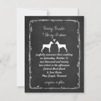 Silhouettes de Pinscher Allemand Mariage Enregistr