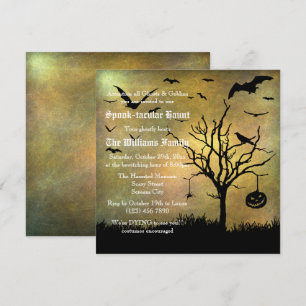 Invitation Silhouettes éffrayantes Halloween sale