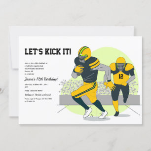 Invitation Silhouettes Football