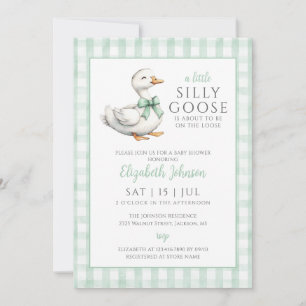 Invitation Silly Goose Baby shower Neutre Genre Tout En Un