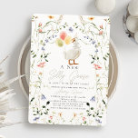 Invitation Silly Goose Fleur sauvage Baby shower floral<br><div class="desc">Cette mignonne invitation de baby shower "stupide" sans sexe présente une oie avec un casquette de fête et des ballons entourés de fleurs sauvages. Personnalisez-le selon vos besoins. Vous pouvez trouver des produits correspondants dans mon magasin.</div>
