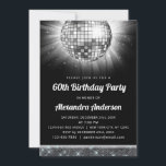 Invitation Silver 60th Birthday Party 70's Disco Ball<br><div class="desc">Préparez-vous à éblouir et à chanter la nuit avec notre Silver 60th Birthday Party 70's Disco Ball Invitation! Cette invitation est l'épitome de l'élégance et de la nostalgie, parfait pour célébrer un 60ème anniversaire d'étape avec une touche de 'les années 70 flair. Le design argenté chatoyant exhale le raffinement et...</div>