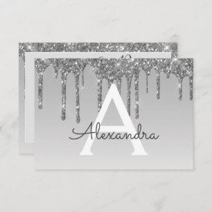 Invitation Silver Parties scintillant Sweet 16 Enregistrer la