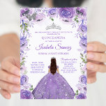 Invitation Silver Purple Mexicaine Charra Mis Quin<br><div class="desc">Silver Purple Mexicaine Charra Mis Quince Invitation Mis Quince Anos,  15e anniversaire, </div>