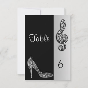 Invitation Silver Stiletto & Clé de Sol