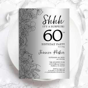 Invitation Silver Surprise 60e anniversaire