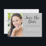 Invitation Silver Sweet 16 Anniversaire Sauvegarder la date<br><div class="desc">Luxury Silver Geometry Photo Sweet 16 Anniversaire Enregistrer la date Anniversaire Fête Invitation. Cette invitation est parfaite pour une Invitation de fête d'anniversaire Save the Date Sweet sixteen qui cherche à célébrer en style girly. Veuillez contacter le concepteur pour les articles customisés correspondants.</div>