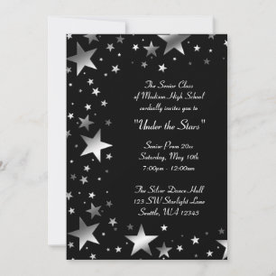Invitation Silver Under the Stars Prom Formal