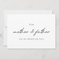 Simple À ma mère le jour de mon mariage