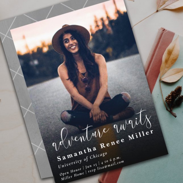 Invitation Simple Adventure Attend un diplôme photo (Créateur téléchargé)