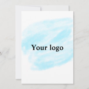 Invitation Simple ajout minimal du nom de texte du logo