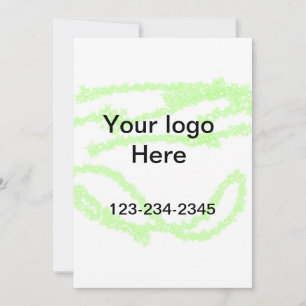 Invitation Simple ajout minimal du nom de texte du logo
