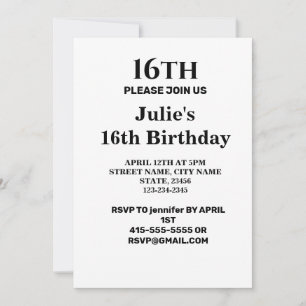 Invitation Simple ajout minimal du nom de texte du logo