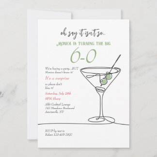 Invitation Simple au Martini