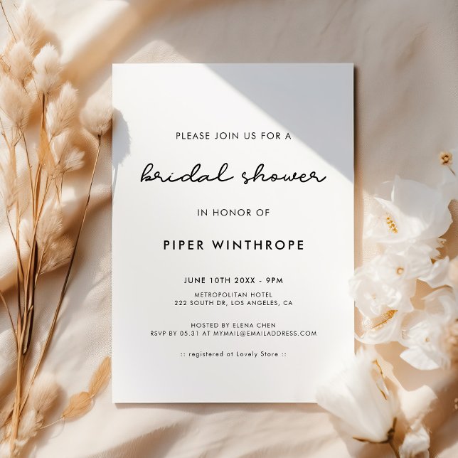 Invitation Simple Baby Shower (Créateur téléchargé)