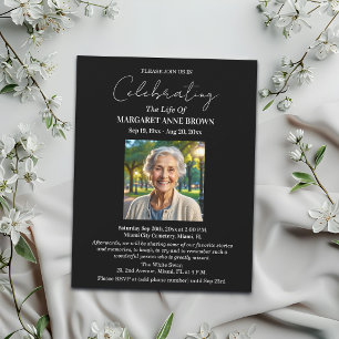 Invitation Simple Célébration Élégante De La Vie Photo 