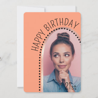 Invitation Simple Chic N'Importe Quel Âge Anniversaire Rose G