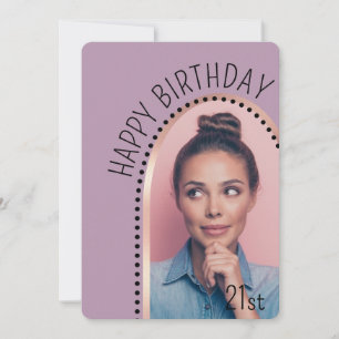 Invitation Simple Chic N'Importe Quel Âge Anniversaire Rose G