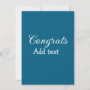 Invitation Simple congratulation graduation add your