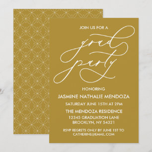 INVITATION SIMPLE DE DIPLÔME DE CALLIGRAPHIE SIMPL